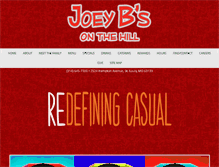 Tablet Screenshot of joeybshill.com